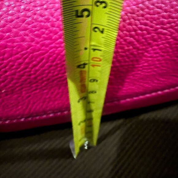 Michael Kors Fuchsia Pink Satchel – Pebbled Leather + Gold Lock & Strap - Picture 13 of 17